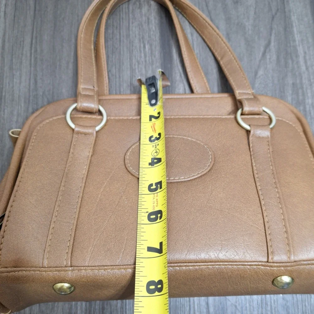 Ambassador Design Satchel Bag Women's Medium Brown Organizer Vintage Excellent